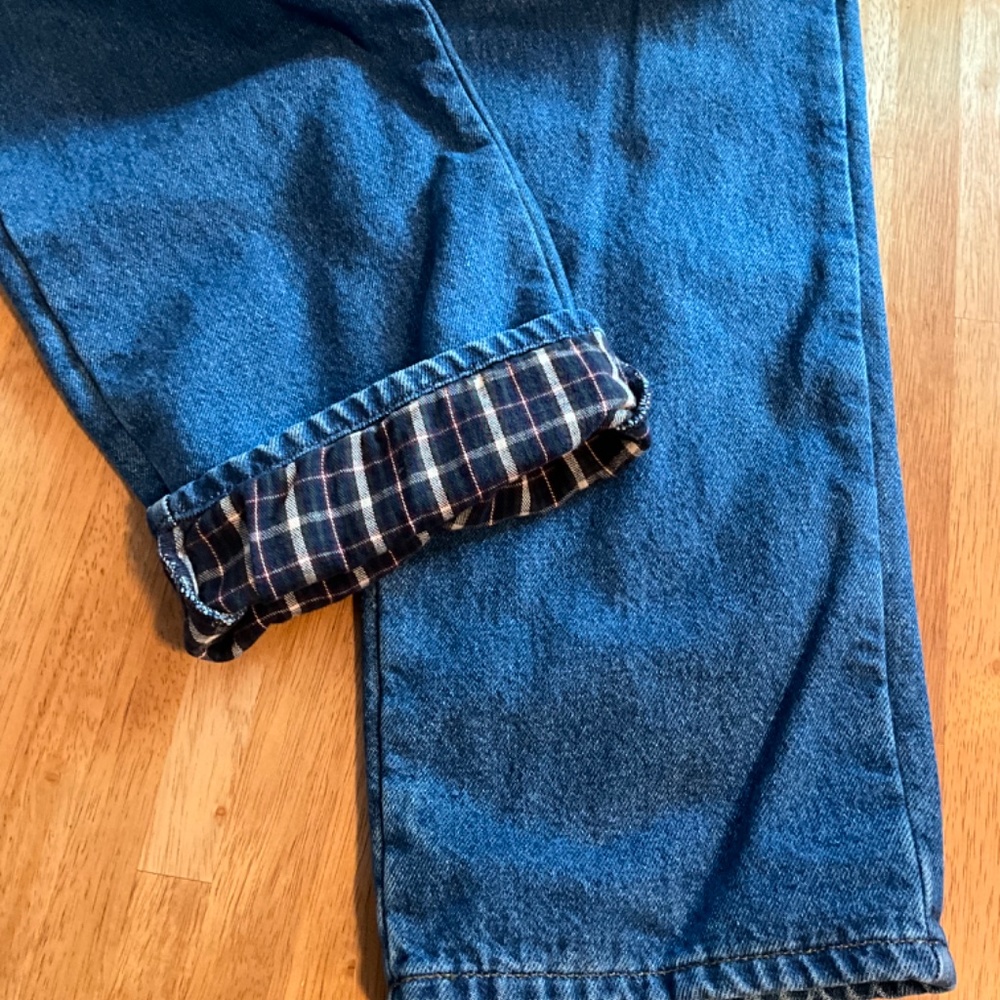 LLBean Men's Jeans, Relaxed Fit with Comfort waist. Flannel-Lined - Picture 4 of 6